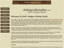 Tablet Screenshot of fishingcollectables.com